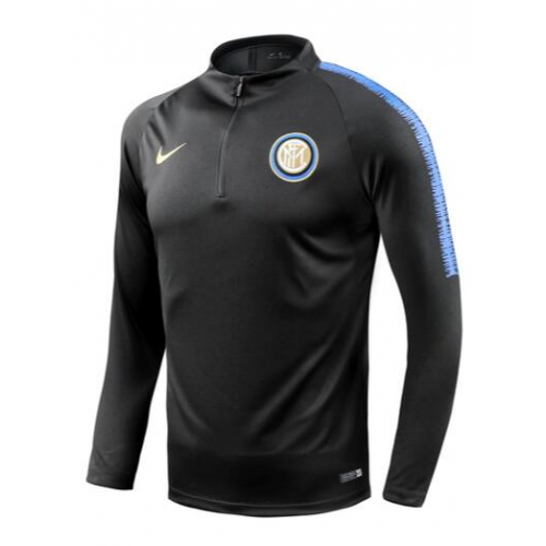 Inter Milan 18/19 Training Sweat Top Black